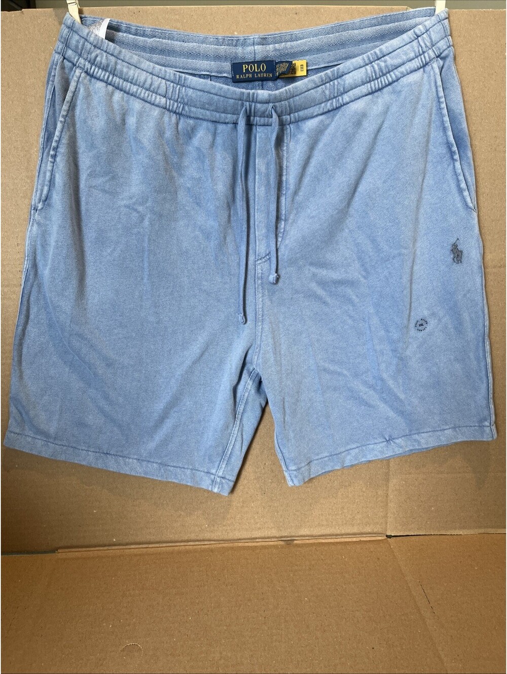 NEW! Polo Ralph Lauren Men's Solid Terry Sweat Shorts XXL Blue $98.50 MSRP Gym